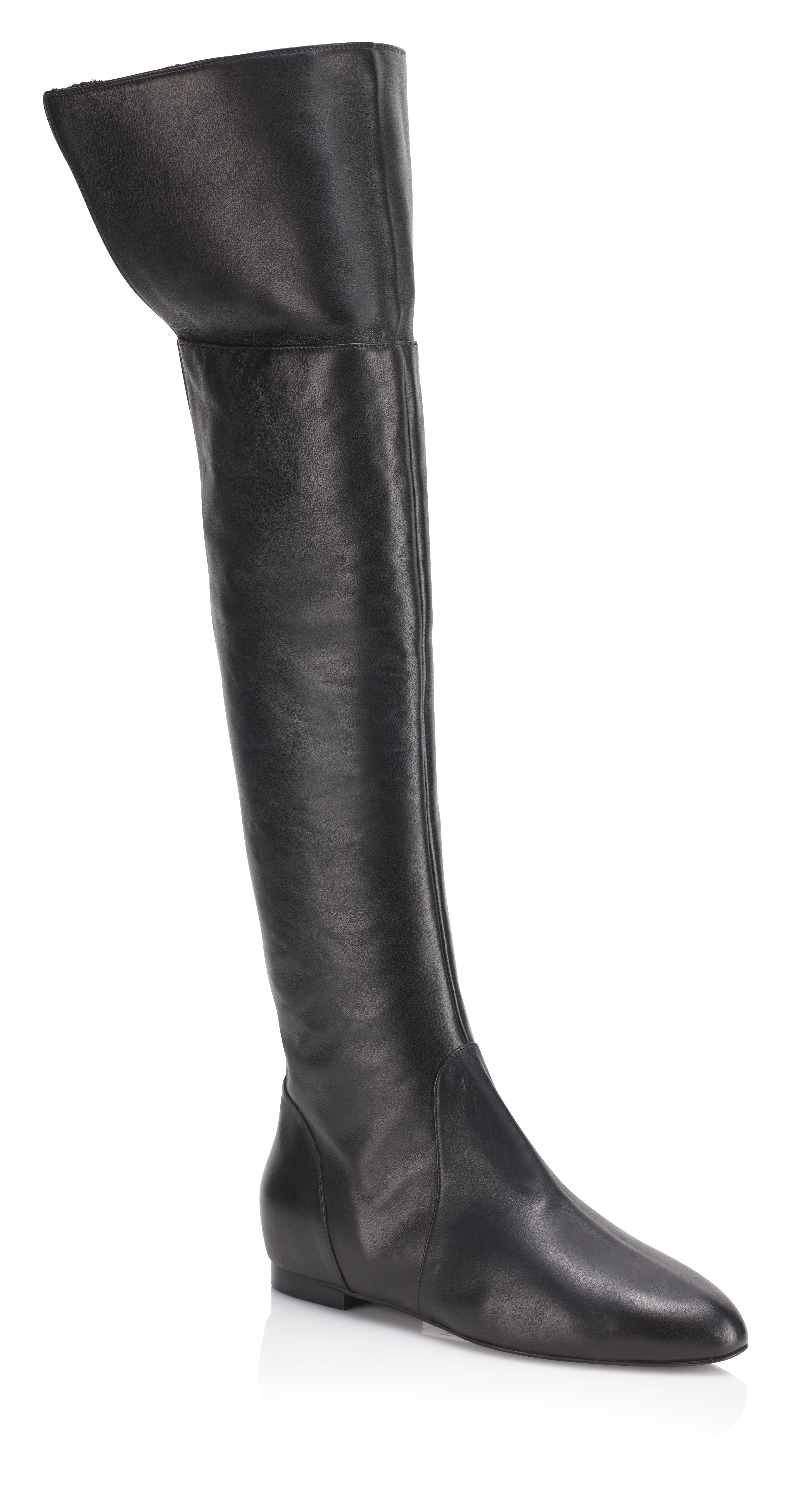 ALEX Knee High Sheepskin Lined Flat Boots