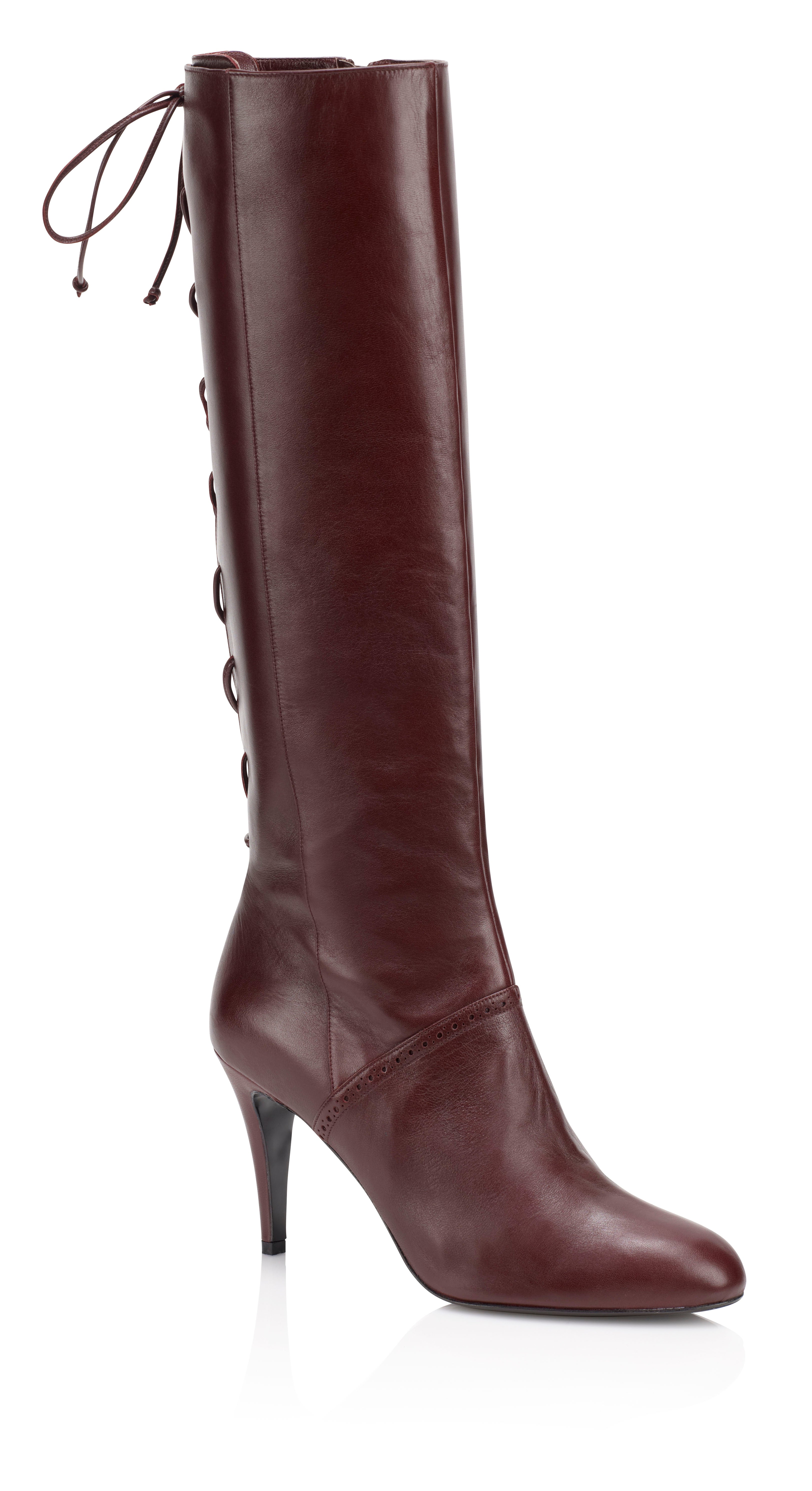 BENALLA Lace-Up Mid-Heel Boots | Designer Boots