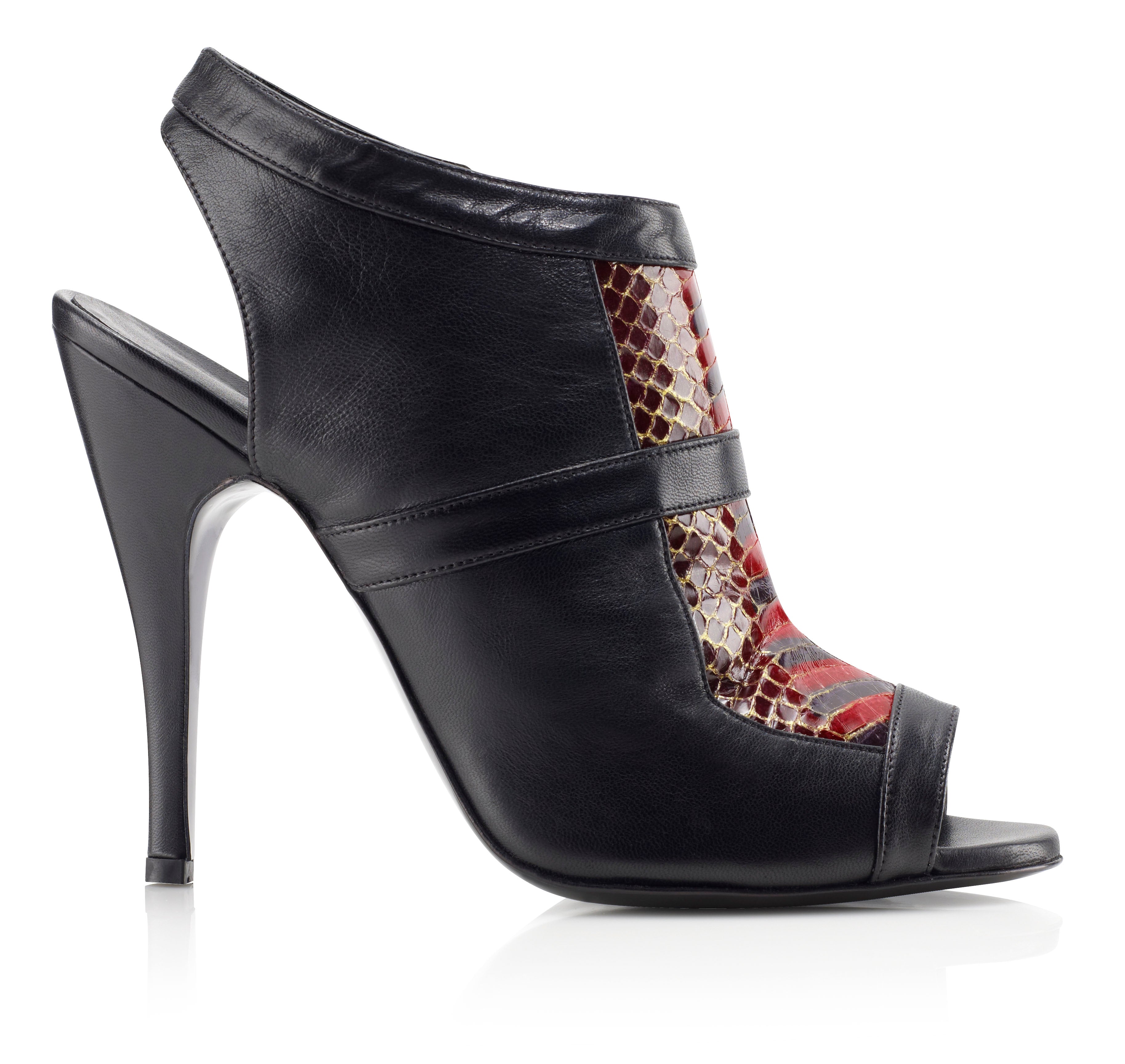 NAYA Snakeskin Ankle Boots