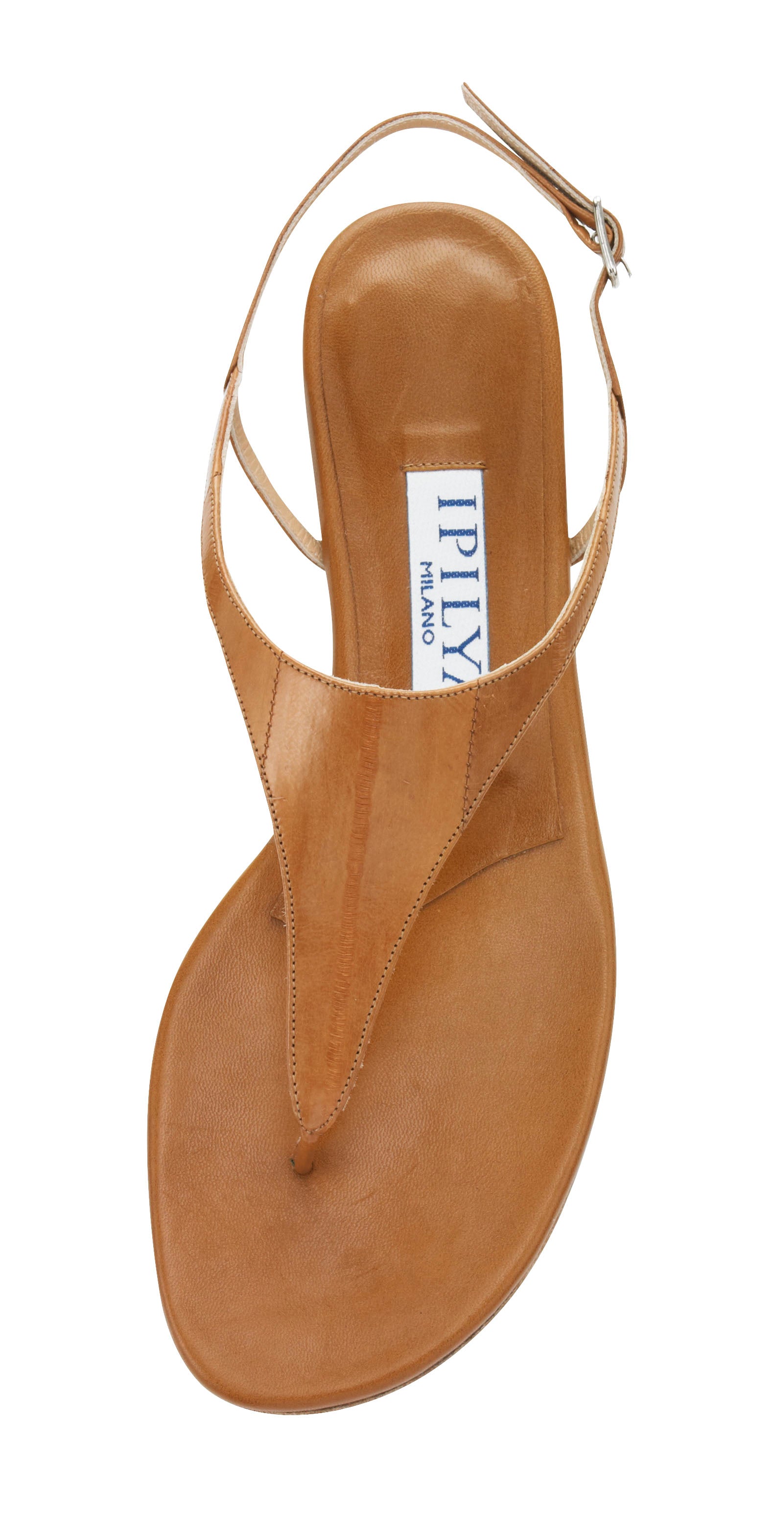 Yuka Eel Skin Flat Sandals