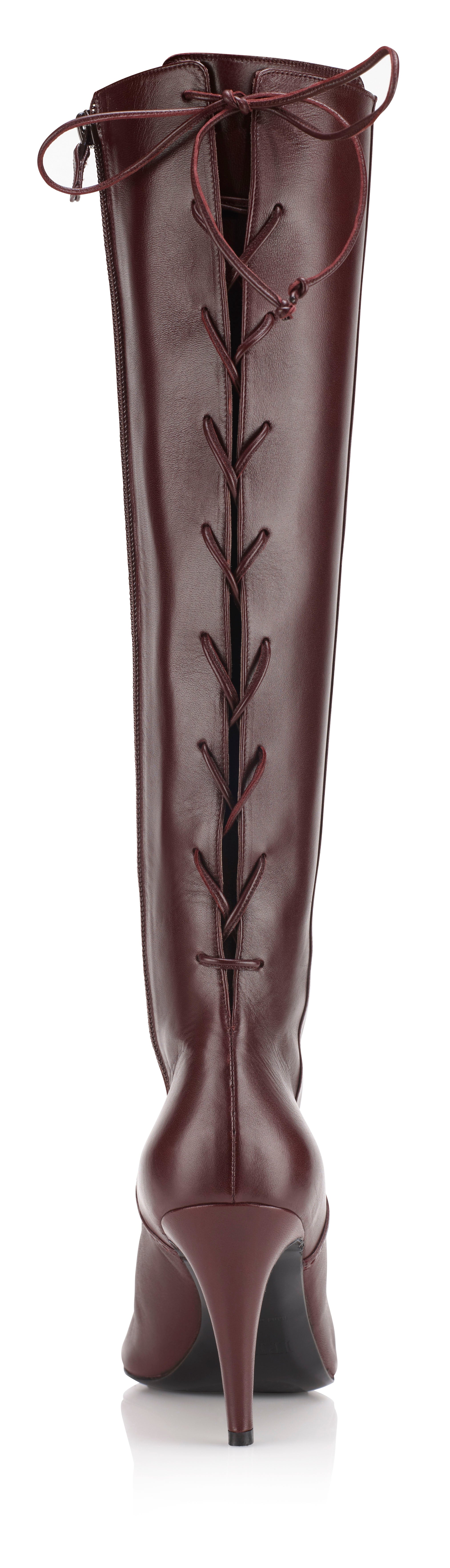 BENALLA Lace-Up Mid-Heel Boots