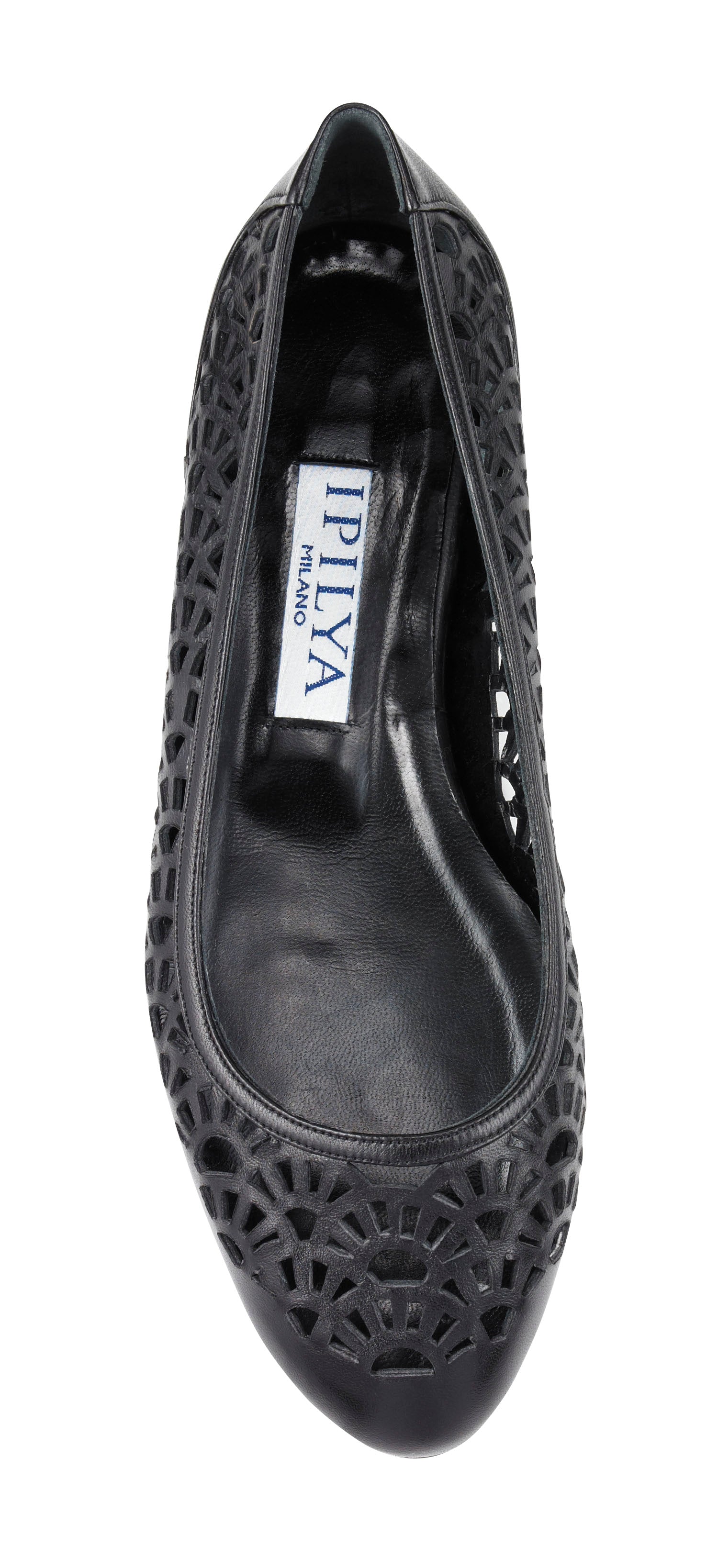 GELAR Laser Cut Detail Flats | Luxury Designer Shoes