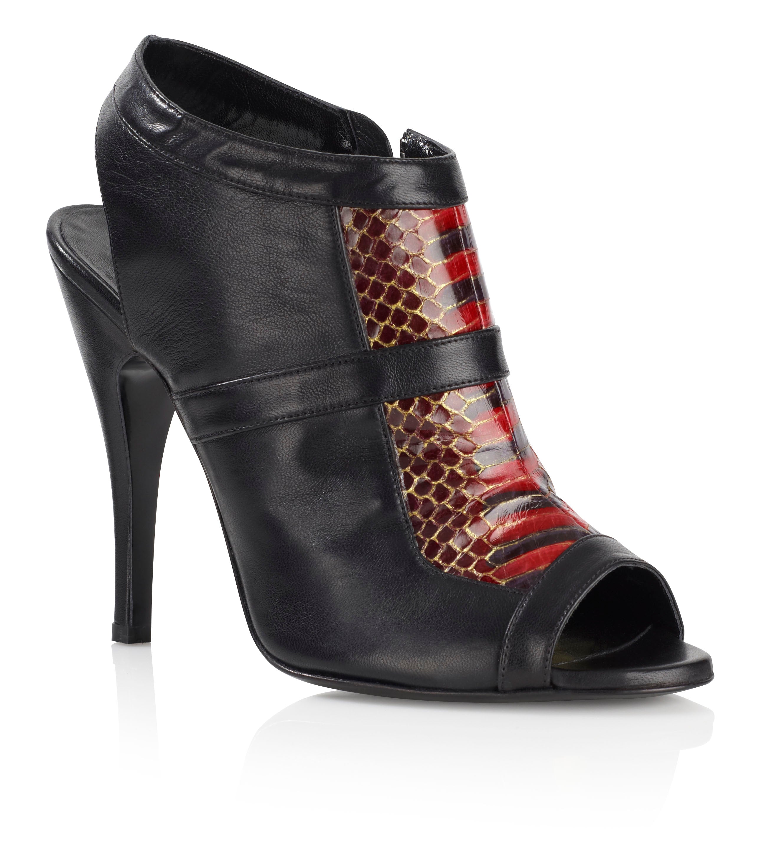 NAYA Snakeskin Ankle Boots