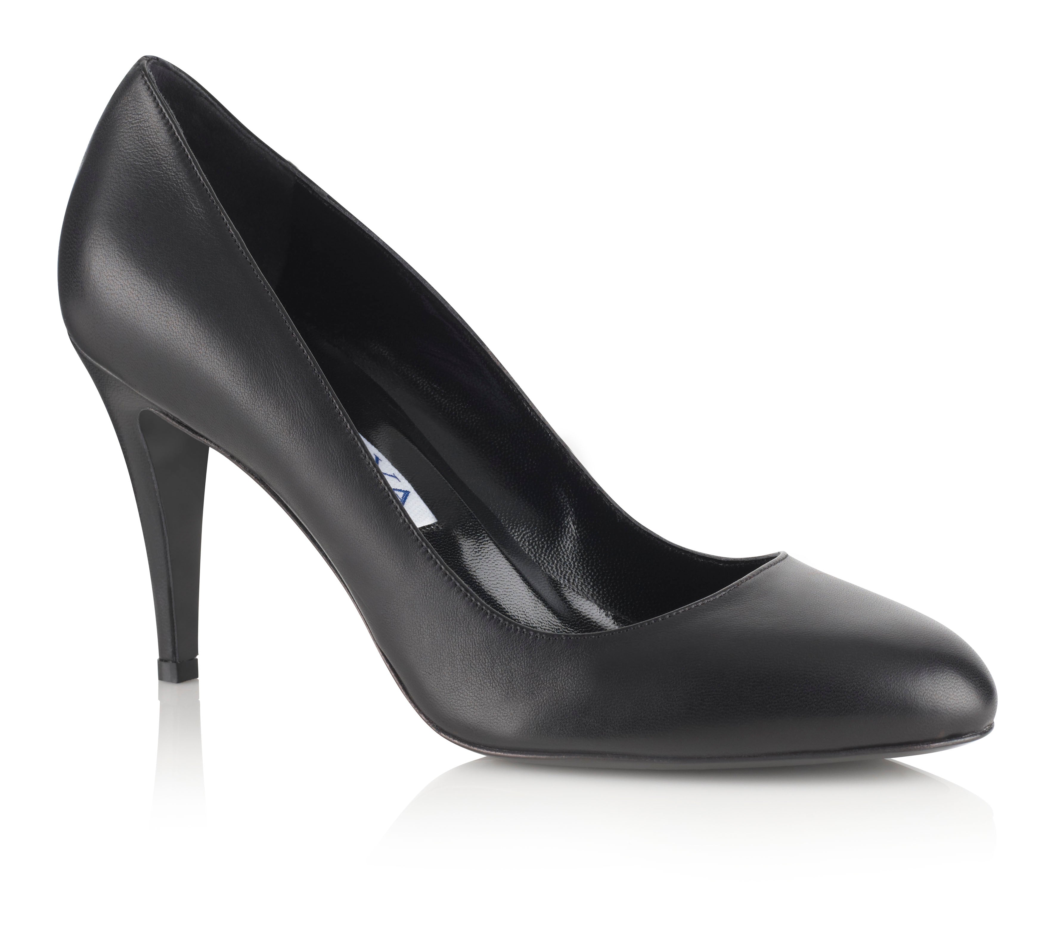 CODA Soft Black Leather Pumps